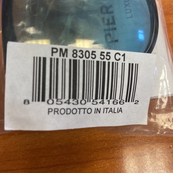 Pier Martino Italy Black Acetate Sunglasses + Swarovski Crystals 8305C1 - Picture 13 of 13